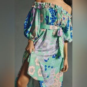 Oopscool Off-The-Shoulder Printed Dress
- Anthropologie